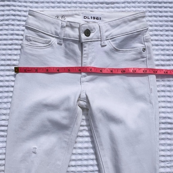 DL 1961 Chloe Girls' Eggshell Skinny Jeans - Picture 11 of 15